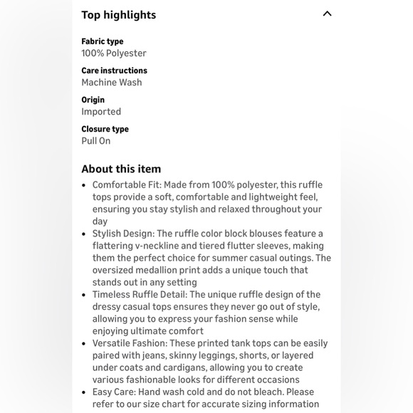 NWT Blue Ruffle Blouse-S - Picture 11 of 13